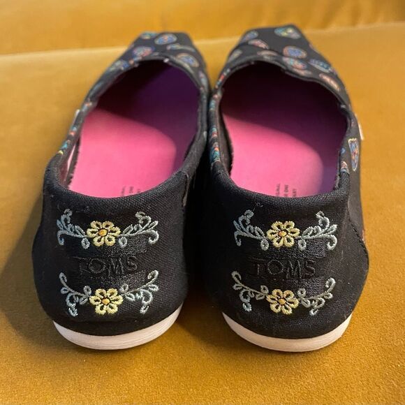 Toms Alpargata Glow In The Dark Day of the Dead Sugar Skulls 8.5 - Picture 4 of 10